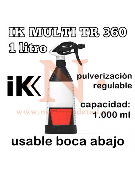 IK MULTI TR 360 1 litro - Pulverizador manual para usar boca abajo - NOTODOESDETAIL