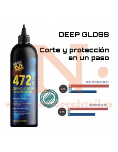 Virtus 472 DEEP GLOSS CERAMIC ULTRAFINE CUT POLISH 250ml - Pulimento de acabado con protección cerámica - NOTODOESDETAIL