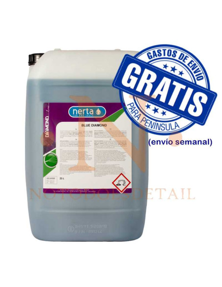 Nerta BLUE Diamond 20 ltr - Jabón espumante seguro para metales y gomas PROFESIONAL - NOTODOESDETAIL